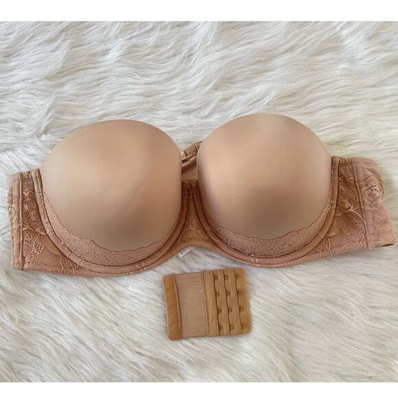 torrid Other - Torrid Curve Bombshell Everyday Multiway Strapless Push-up Bra Rose Dust 44C